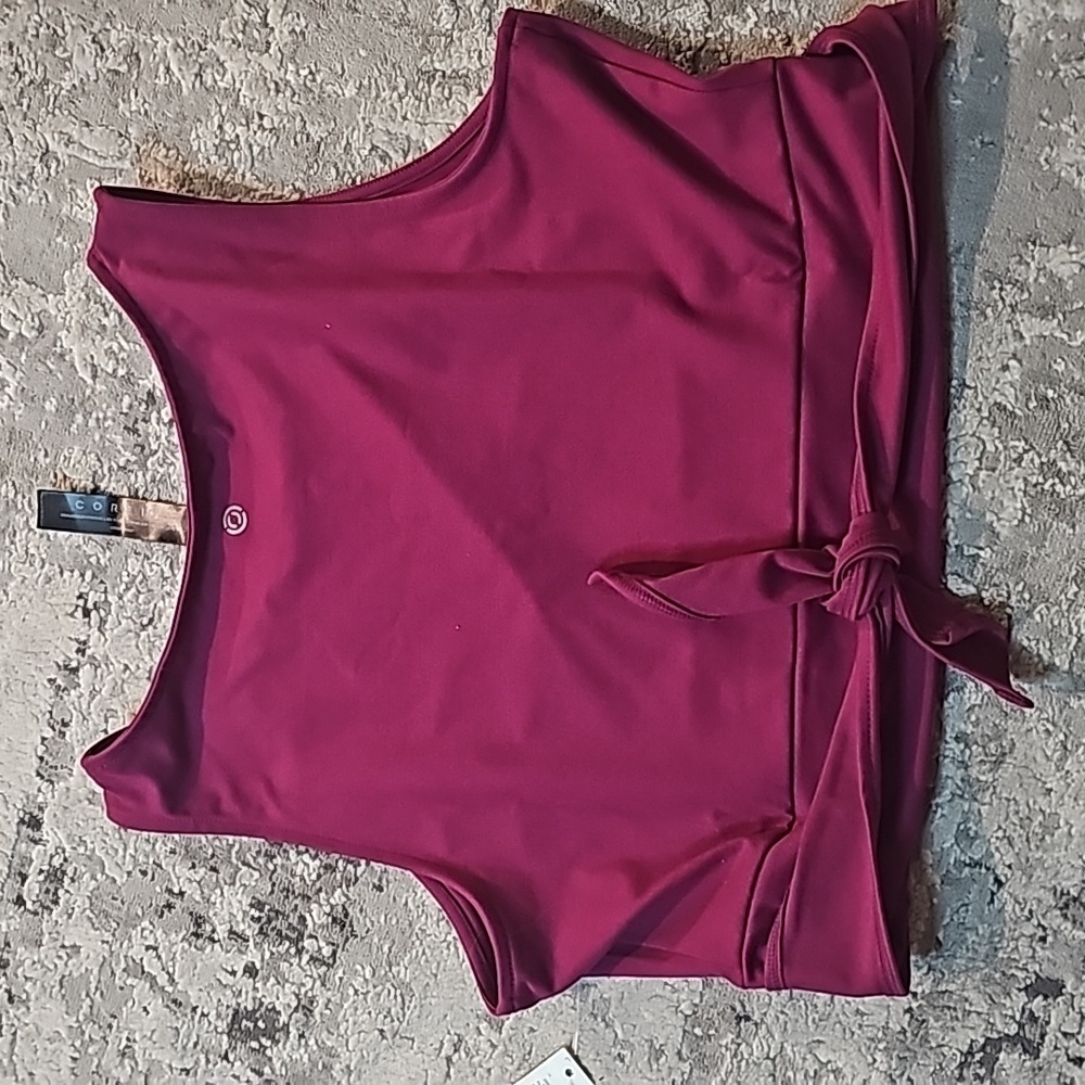 Magenta Tie-Front Tank Top - Women